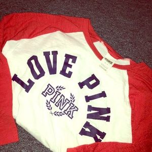 Pink 3 quarter sleeve